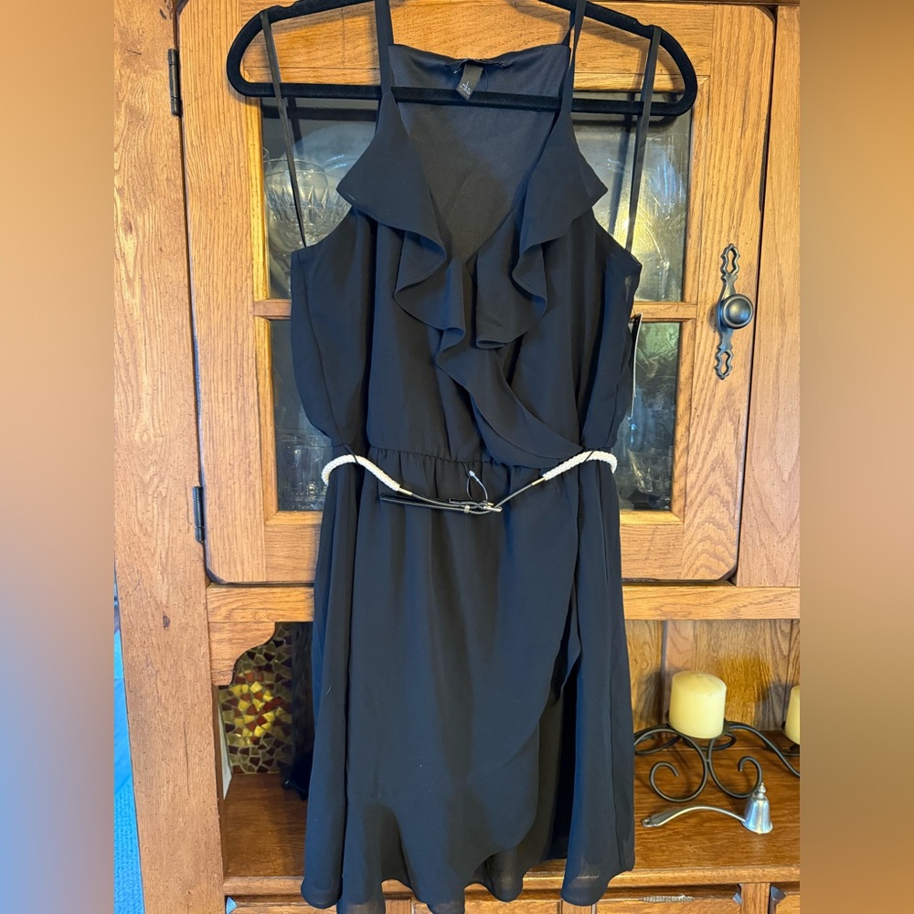 A. Byer Black Ruffle Dress (NWT)